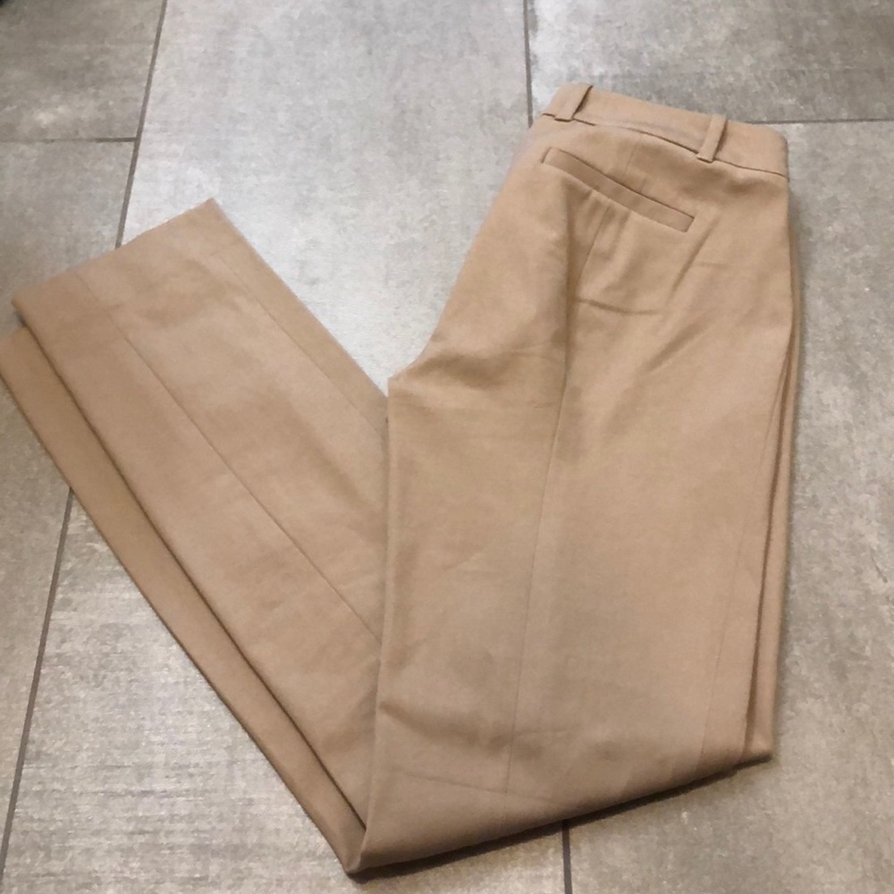 J. Crew tan stretch pants in size 2